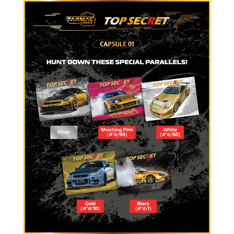 (PRE-ORDER) Tarmac Works 1:64 Collectible Trading Cards Top Secret Capsule 1