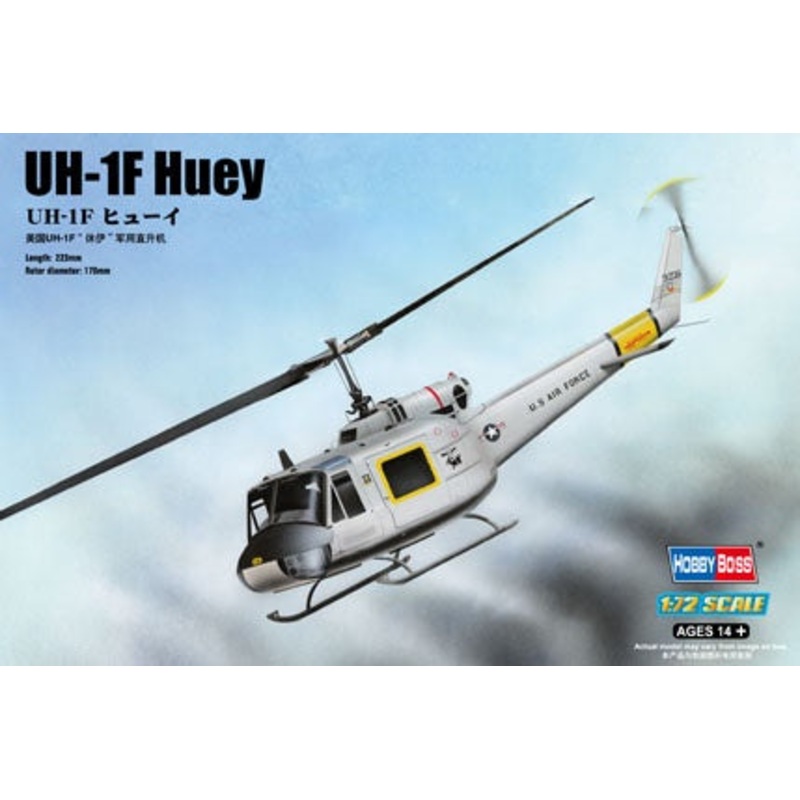 UH-1F Huey 1/72 #87230 by Hobby Boss