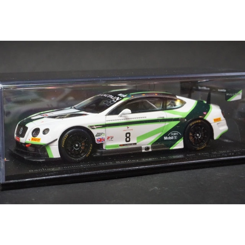 1:43 SPARK SB124 Bentley Continental GT3 M-Sport SPA 24h 2016 #8 model car