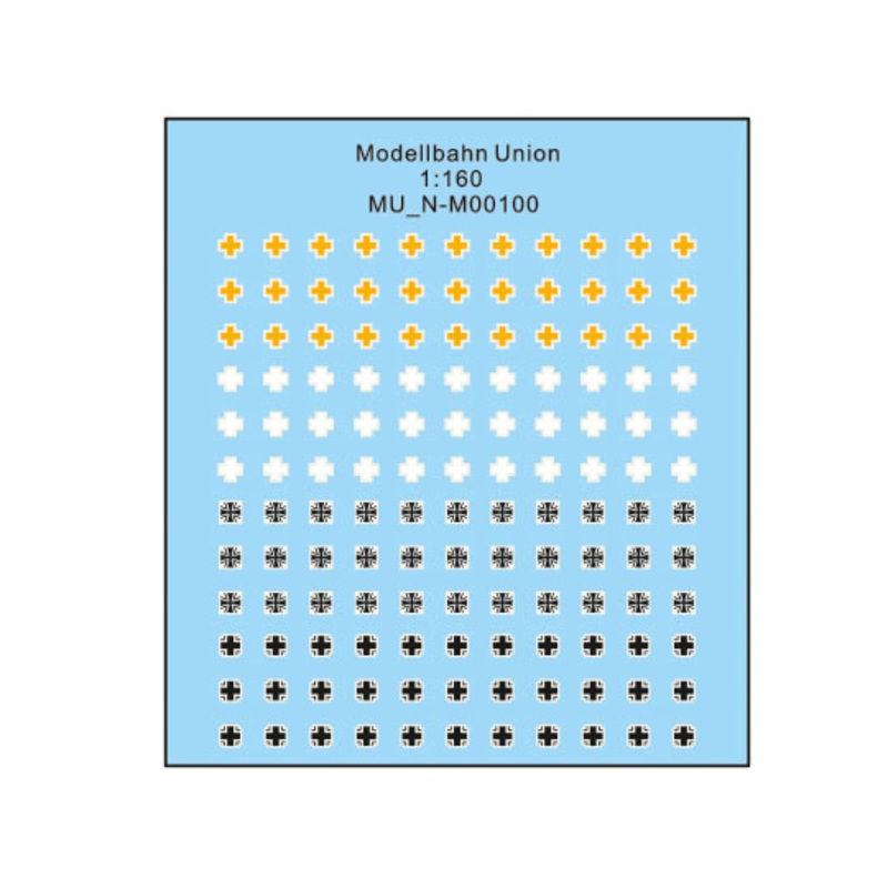 Decal sheet for tanks and escort vehicles of the Wehrmacht