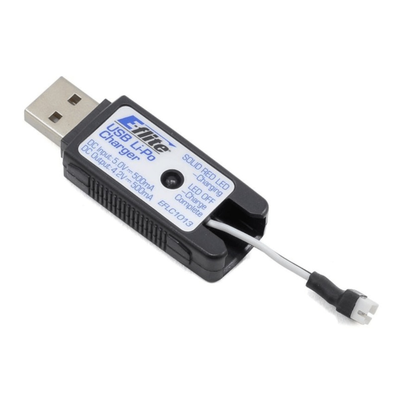 E-Flite 1S USB Li-Po Charger 500mAh High Current UMX – EFLC1013