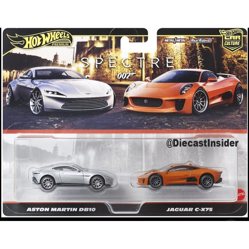 Hot Wheels Premium 1:64 2 Pack Aston Martin D10 – Jaguar CX-75