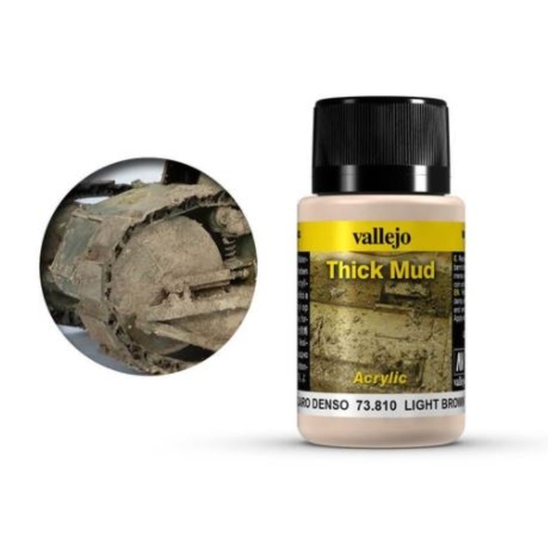 Vallejo 73810 Weathering Effects: Light Brown Thick Mud