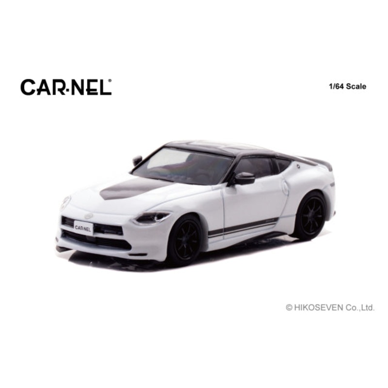 [ Back-order ] CAR-NEL CN640041 1:64 Nissan Fairlady Z Version ST 2023 Prism White / Super Black model car
