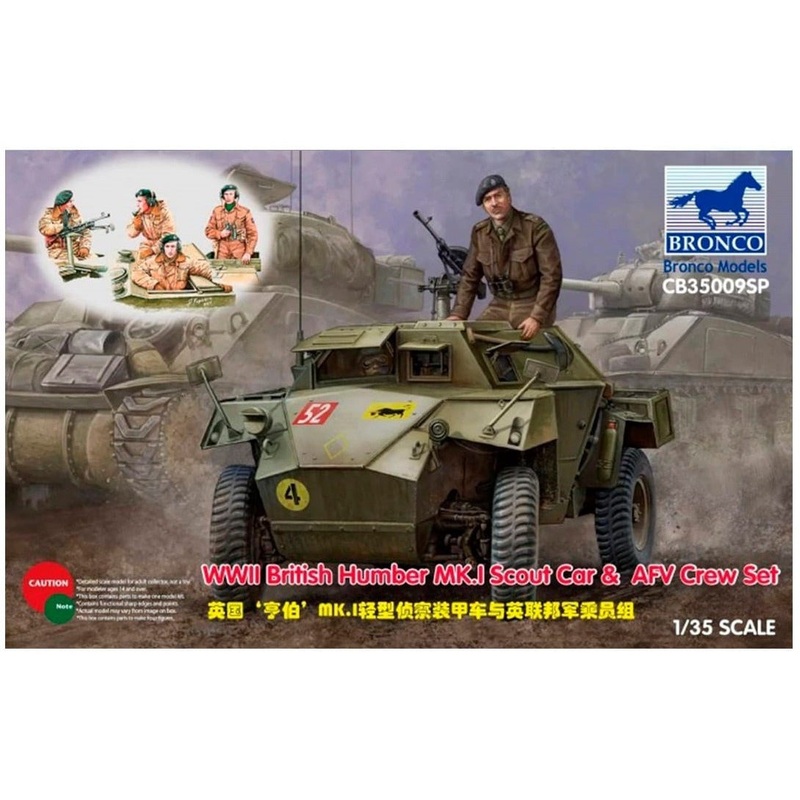 British Humber Mk. I Scout Car & AFV crew set 1/35 by Bronco