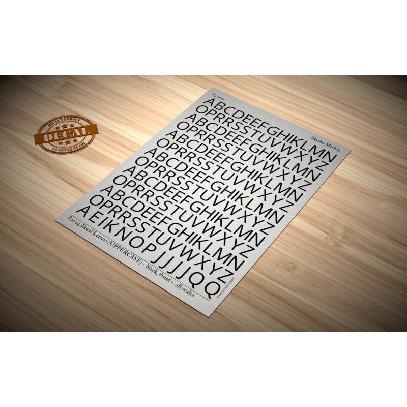 Decal Letters – Assorted by Matho