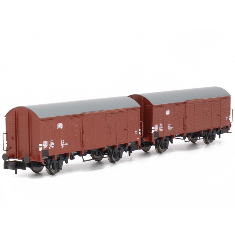 Goods wagon set, covered goods wagons Gs 206 DB Ep.IV 2 pieces