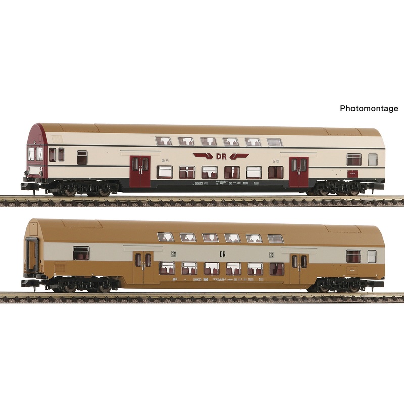 Passenger car set 1 double-decker car DR Ep.IV 2-part