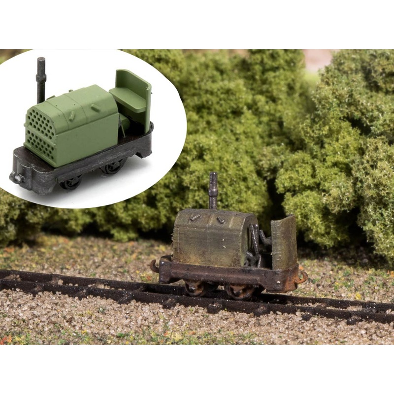 Ready-made model field railway diesel locomotive