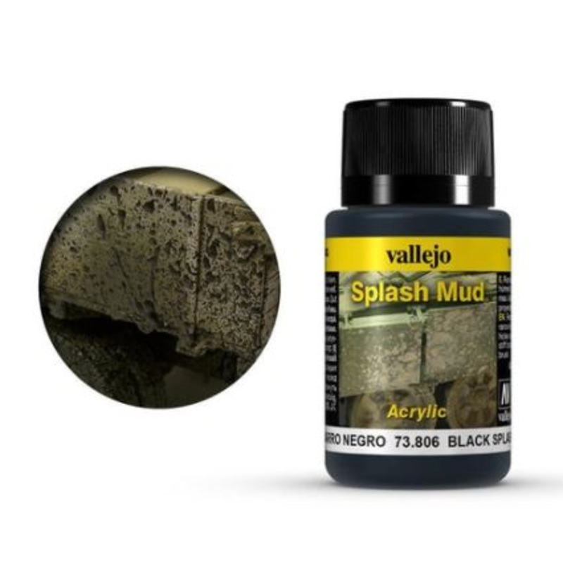 Vallejo 73806 Weathering Effects: Black Splash Mud