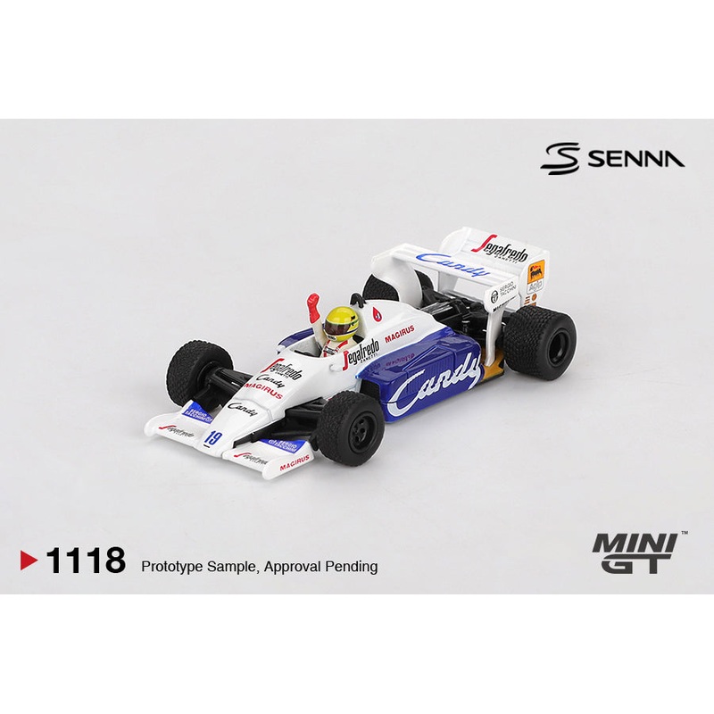 (PRE-ORDER) MINI GT 1:64 Toleman TG184 #19 Ayrton Senna 1984 Monaco Grand Prix 2nd Place MGT01118-BL Blister