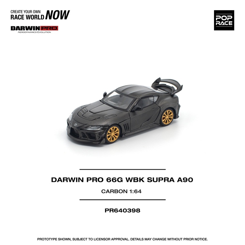 (PRE-ORDER) Pop Race 1:64 Toyota Supra Darwin Pro 66G WBK Carbon Edition