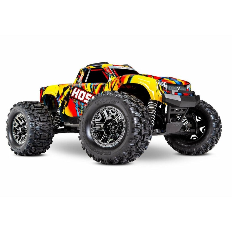 Traxxas 1/10 4WD Monster Truck RTR Hoss VXL – Solar Flare TRA90076-4SLRF