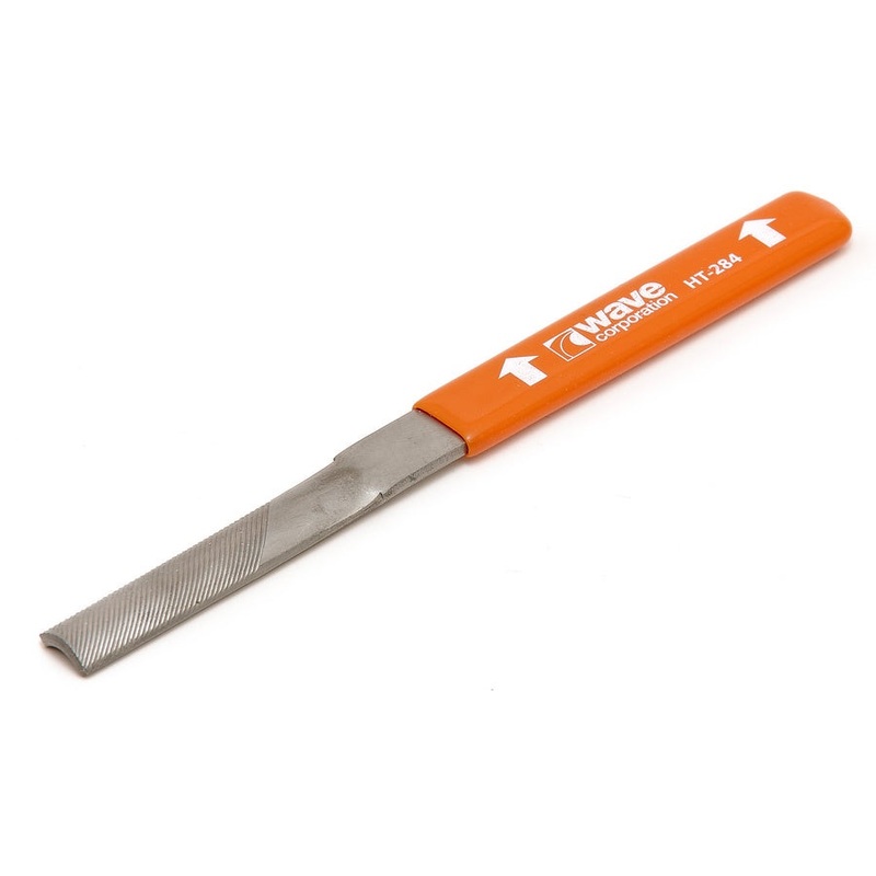 Wave HG File Side Sliding Type/Round Rough  Course SemiRound Directional Cutting File For Removing Edges, Cutting Pin Marks – HT284