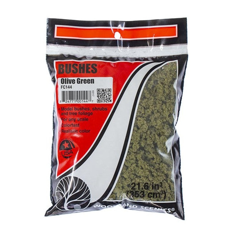 Woodland Scenics FC144 Olive Green Bushes