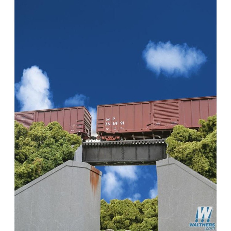 30′ Single-Track Deck Girder Bridge Low Level [HO]