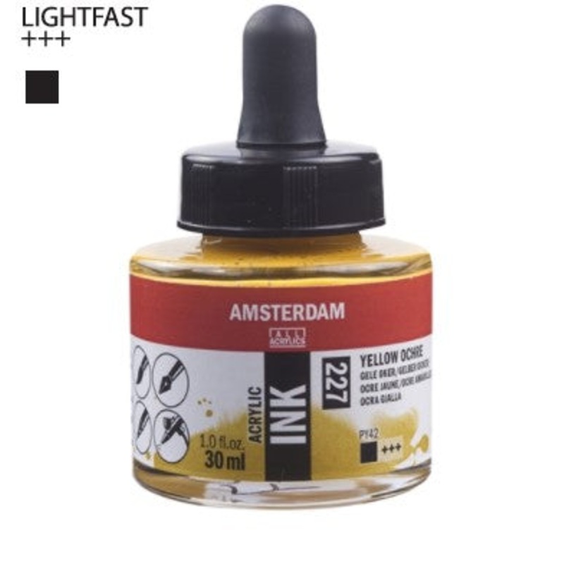 Amsterdam Acrylic Ink # 227 Yellow Ochre