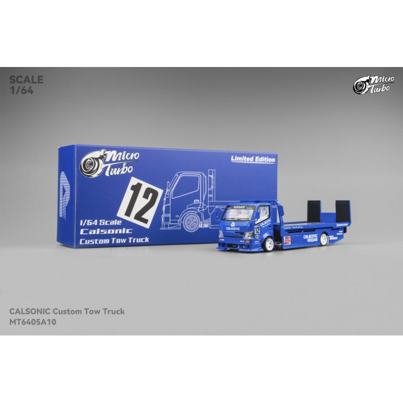 Micro Turbo 1:64 Custom Flatbed Truck – Calsonic Livery