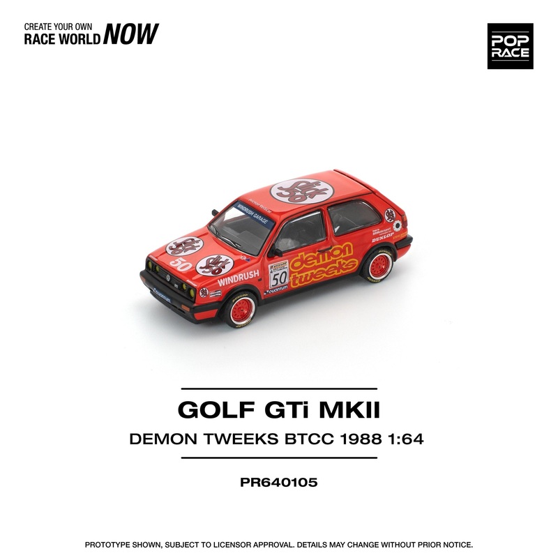 (PRE-ORDER) Pop Race 1:64 Golf GTI MKII Demon Tweets