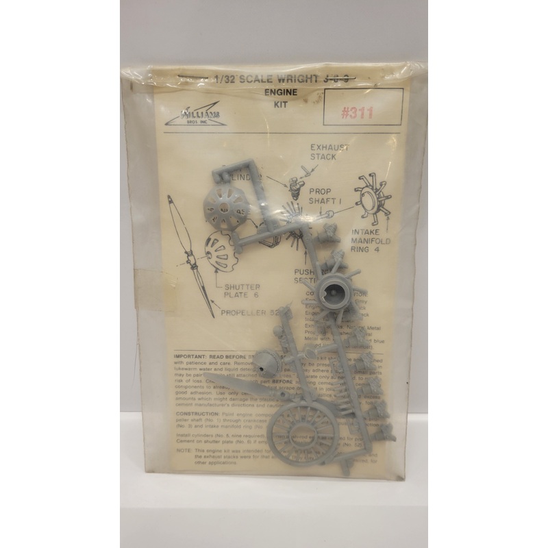 (Pre Owned)  Wright J-6-9 engine 1/32 #311