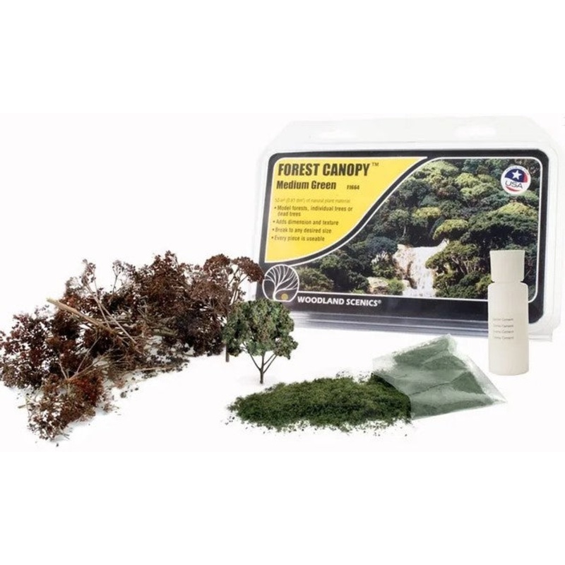 Woodland Scenics F1664 Forest Canopy – Medium Green