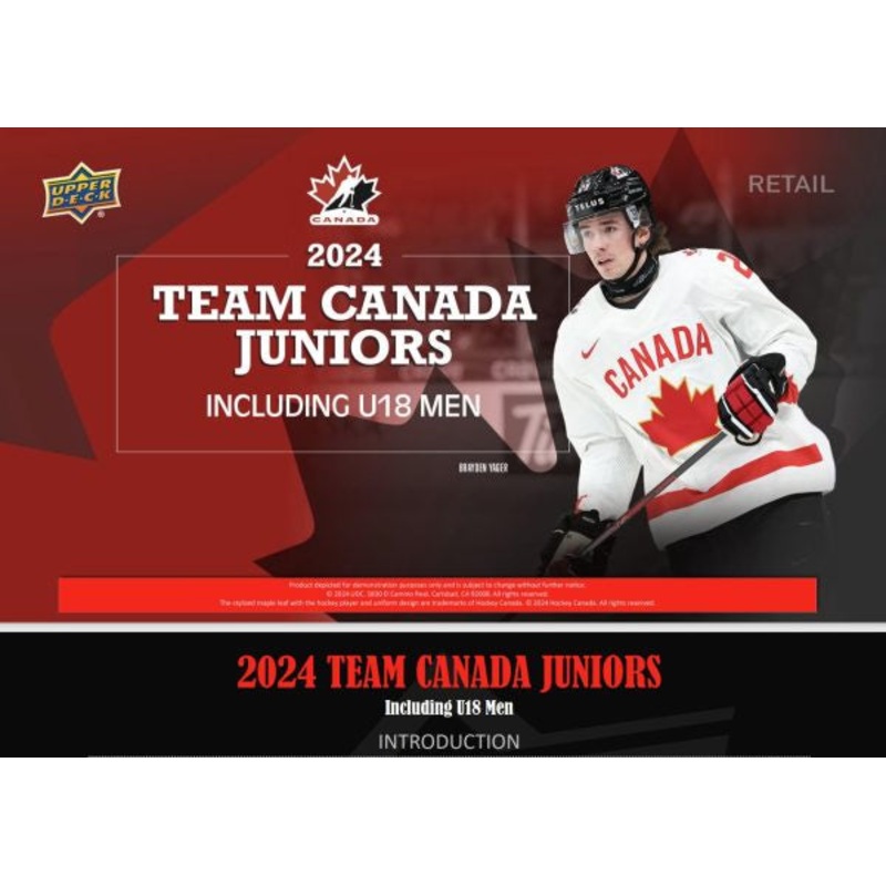 Upper Deck Team Canada Juniors Hockey Blaster Box 2024