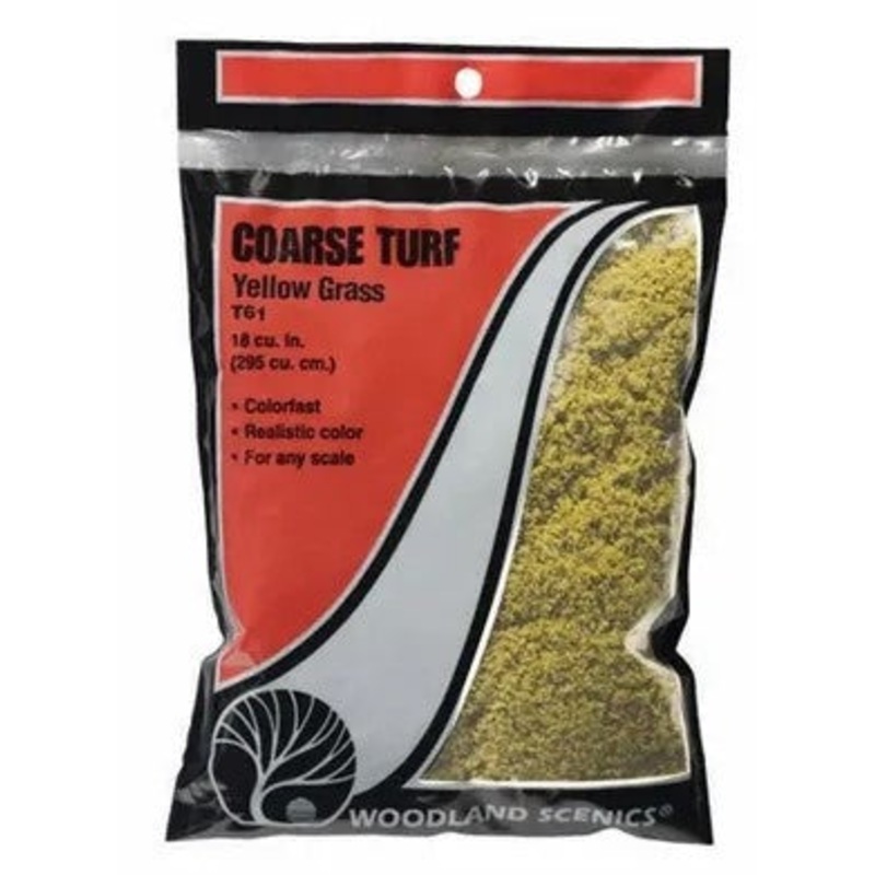 Woodland Scenics T61 Coarse Turf – Yellow Grass