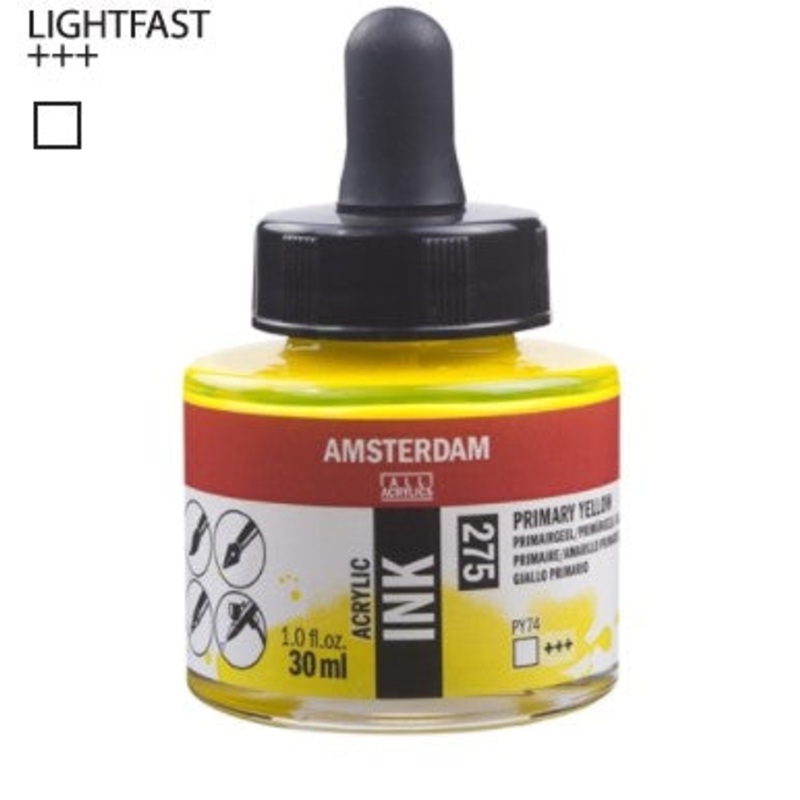Amsterdam Acrylic Ink # 275 Primary Yellow
