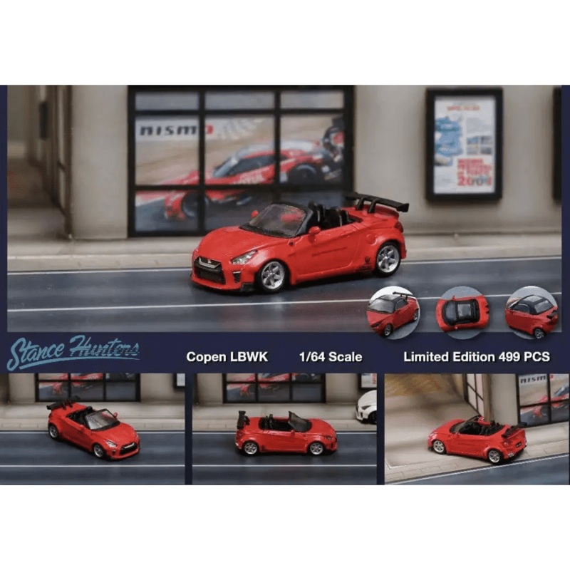 Stance Hunters 1:64 LBWK Daihatsu Copen Red