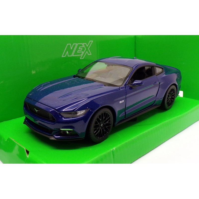 Welly 1/24 Scale Model Car 24062W – 2015 Ford Mustang GT – Blue