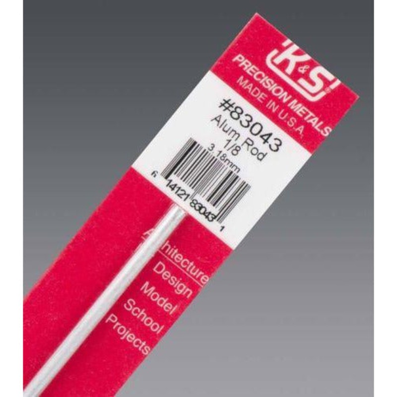 K&S Aluminium Rod – 1/8 KSE83043