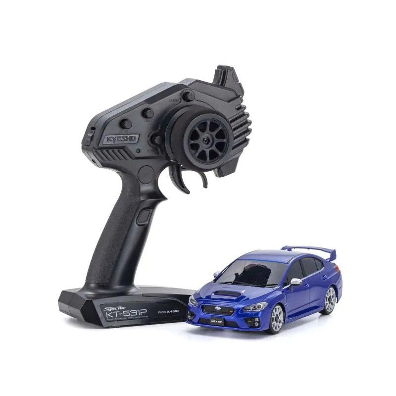 Kyosho MA-020 AWD 1/28 Mini-Z ReadySet w/Subaru WRX STI WR Body (Blue) w/KT-531P 2.4GHz Radio