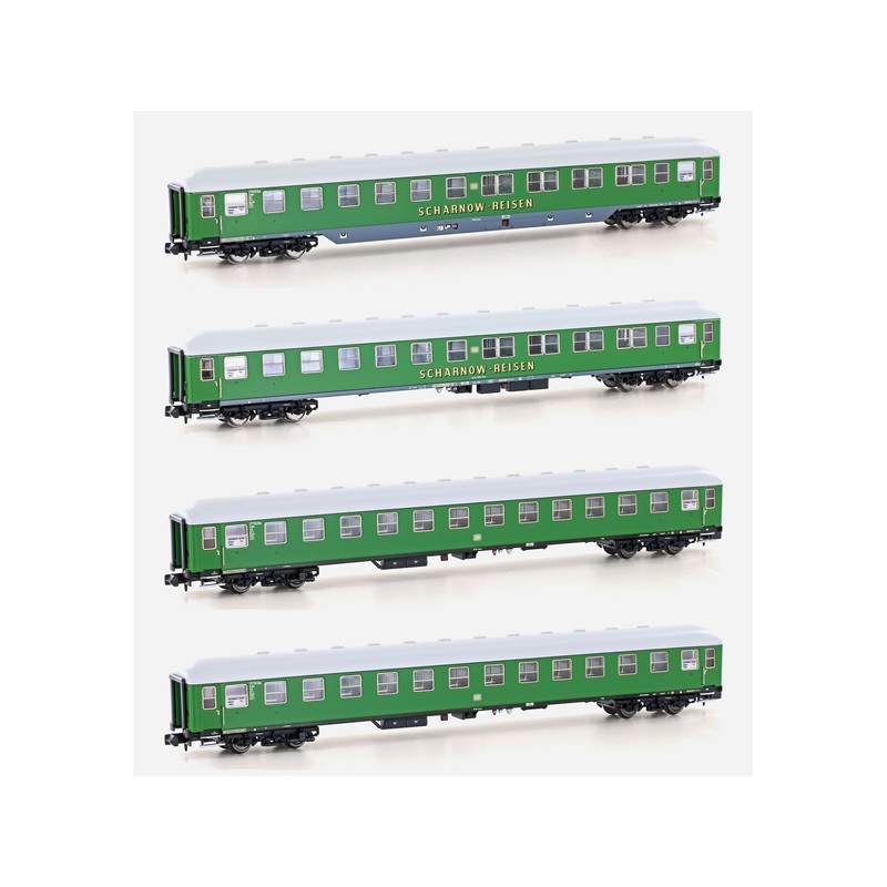 Passenger Car Set 1 Couchette Car Scharnow DB Ep.III 4-piece