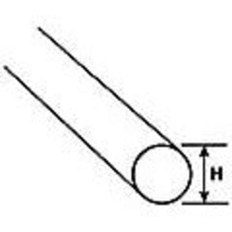 Plastruct 1/8 Acrylic Round Rod Clear PLA90292