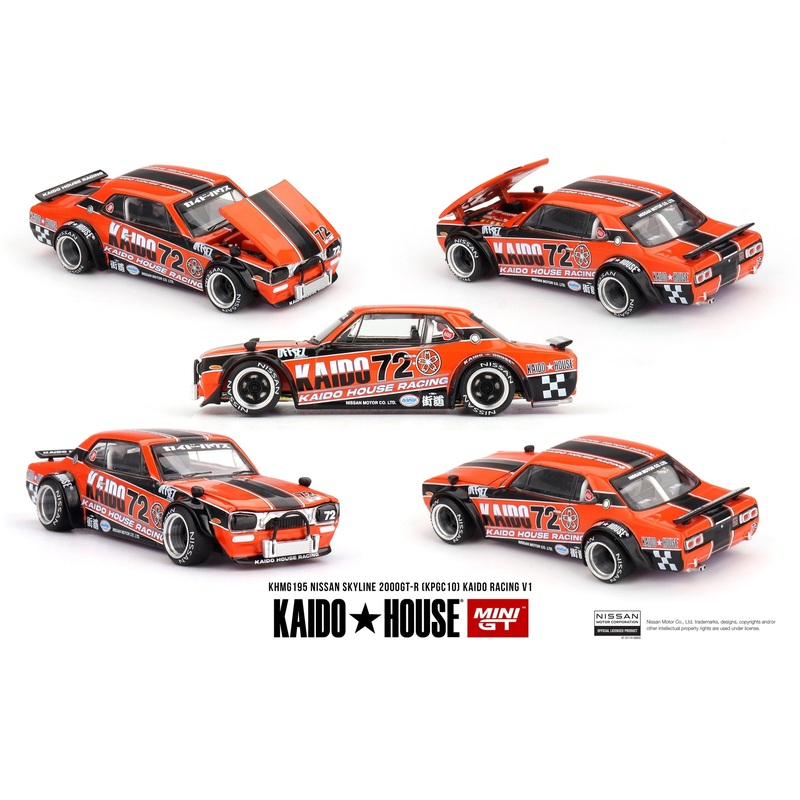 (PRE-ORDER) Mini GT x Kaido House 1:64 Nissan Skyline 2000GT-R (KPGC10) Kaido Racing V1 KHMG195