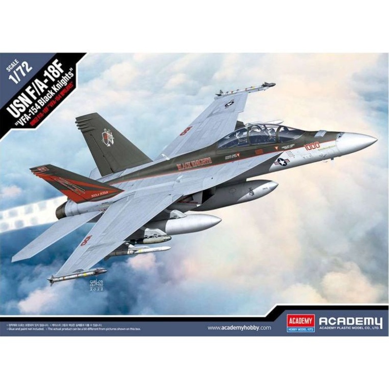 USN F/A-18F VFA-154 Black Knights 1/72 #12577 by Academy