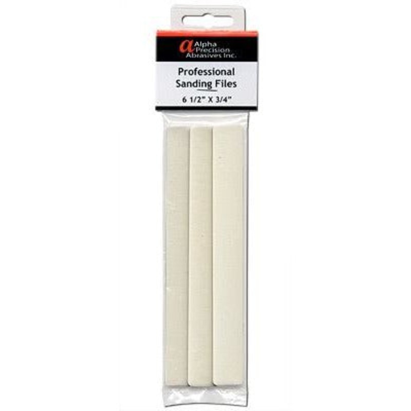 Alpha Abrasives Hobby File Fine 3/4X6 1/2 240/320 Grit 6pk ALP313