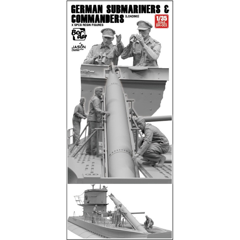 German Submariners & Commanders Loading 1/35 #BR003 by Border Models