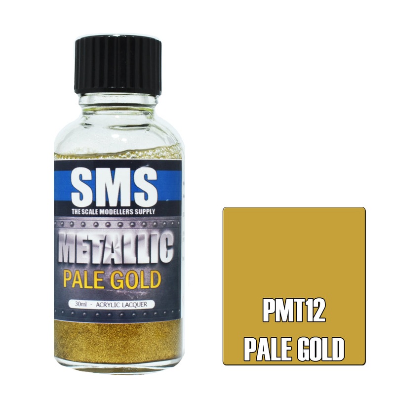 SMS Premium Metallic Lacquer – PMT12 – Pale Gold