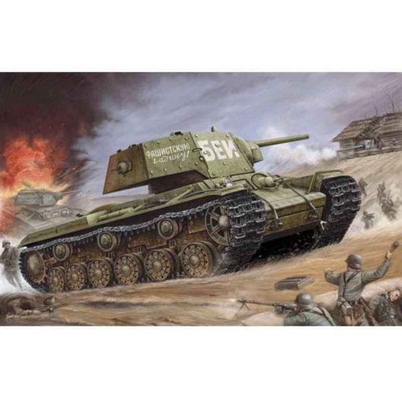 Russian KV-1’s Ehkranami 1/35 #00357 by Trumpeter