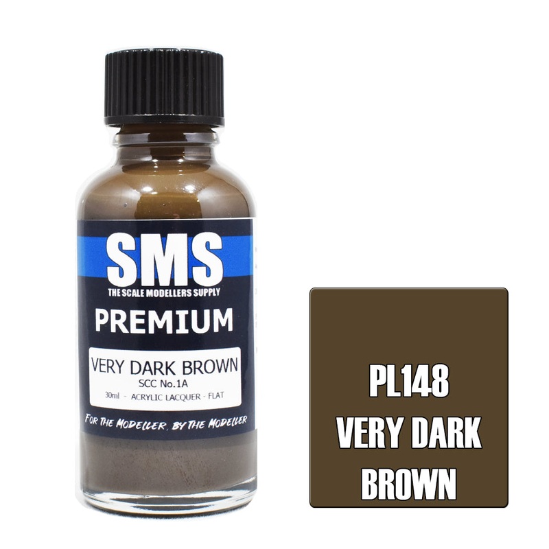 SMS Premium Lacquer – PL148 Very Dark Brown SCC No.1A