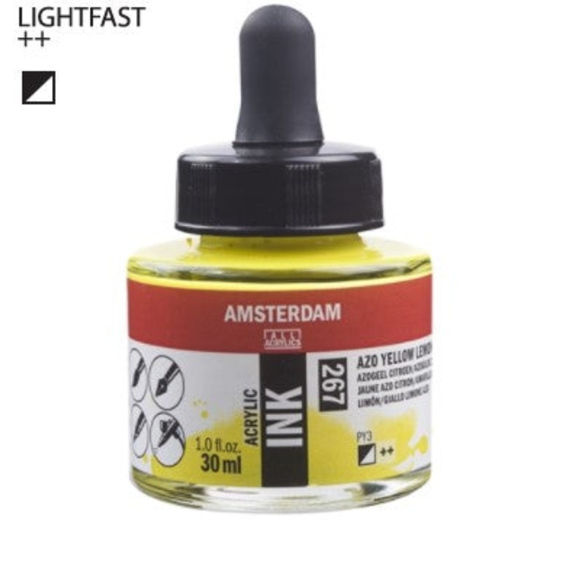 Amsterdam Acrylic Ink # 267 AZO Yellow Lemon