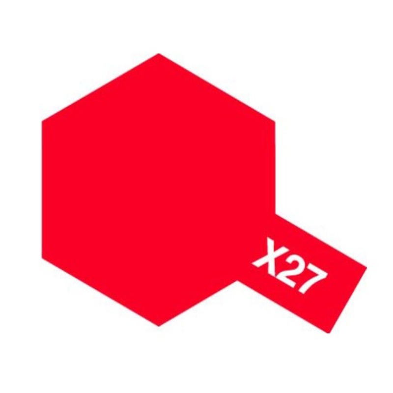 Tamiya Acrylic Paint X-27 Clear Red
