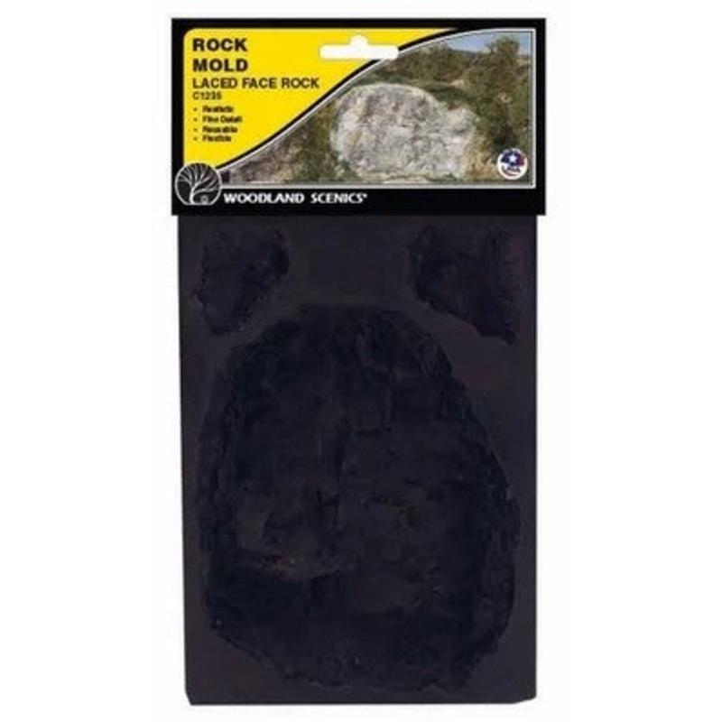 Woodland Scenics C1235 Rock Mold – Laced Face Rock