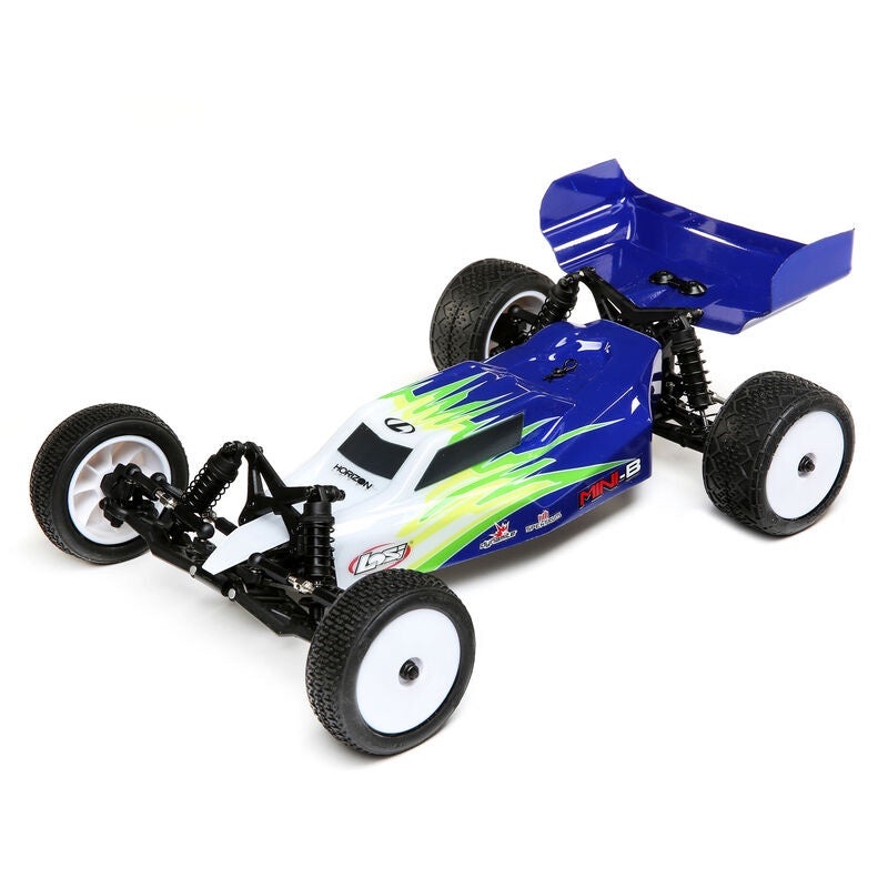 Losi 1/16 2WD Buggy RTR Brushed Mini-B – Blue/White LOS01016T1