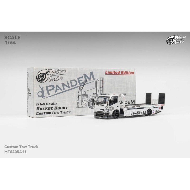 (PRE-ORDER) Micro Turbo 1:64 Custom Flatbed Truck – Pandem White