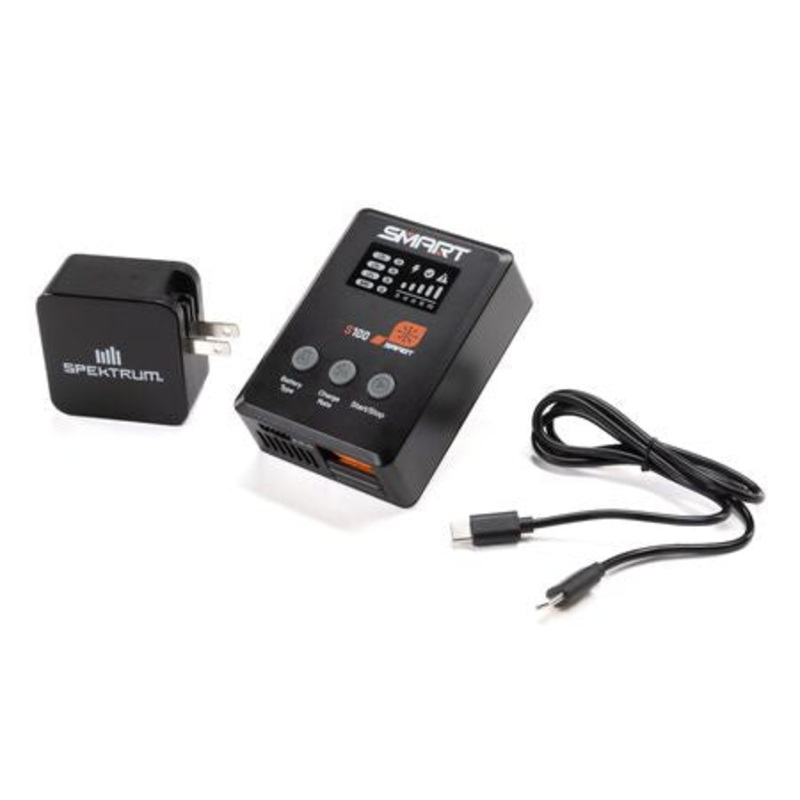 Spektrum S100 1x100W USB-C Smart Charger, 65W USB-C GaN Power Supply Combo – SPMXC2090C