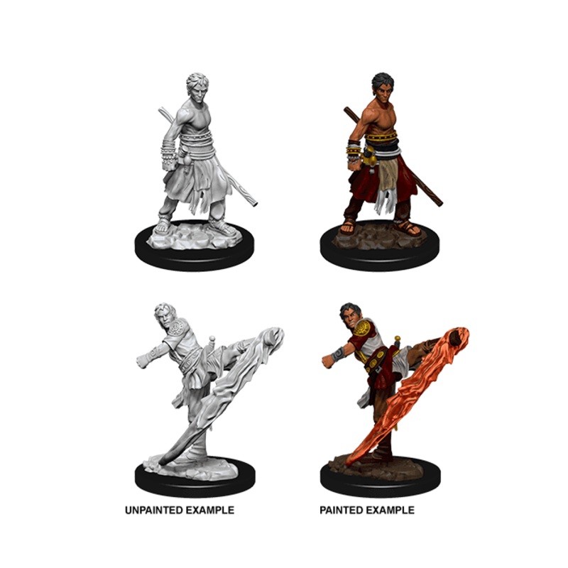 D&D Unpainted Mini – Male Half-Elf Monk 73838