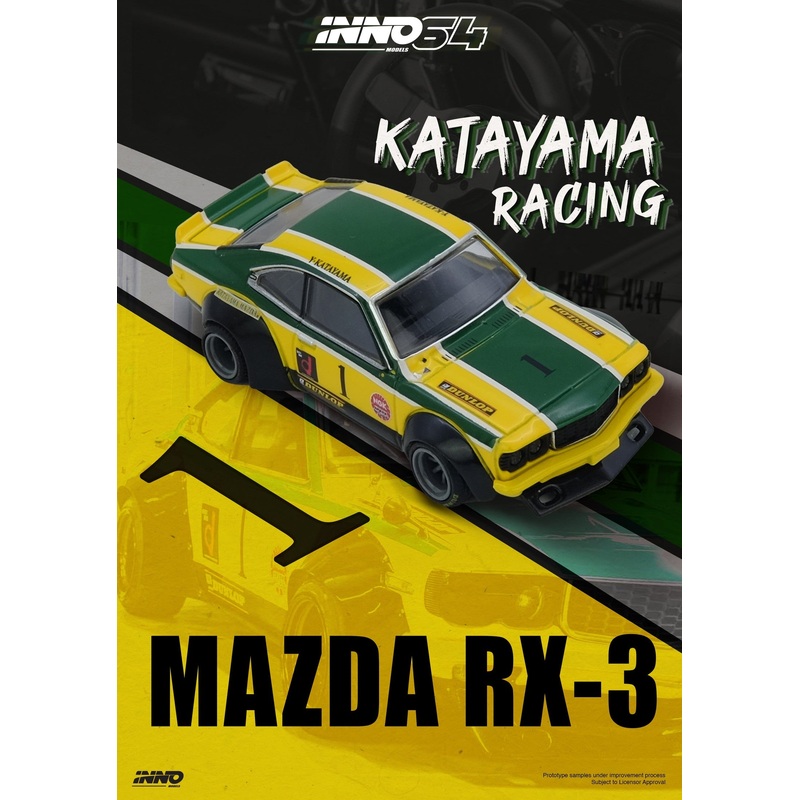 INNO64 1:64 Mazda Savanna RX3 KATAYAMA RACING Livery