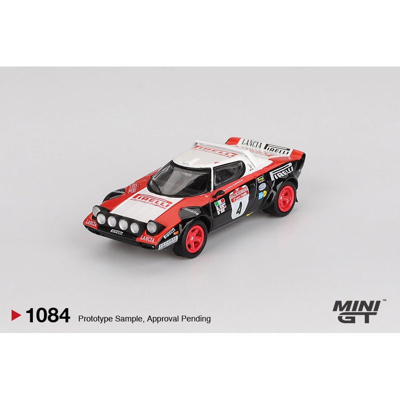 (PRE-ORDER) Mini GT 1:64 Lancia Stratos HF #4 1978 Rally Sanremo Winner MGT01084-L